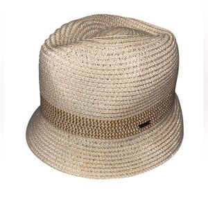Siggis Women’s bucket slanted brim metalic thread Sun Hat